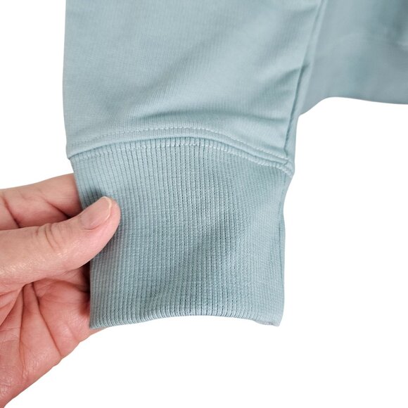 Unisex Hola Graphic Teal Sweatshirt Latino Heritage Month Size Med Casual - Picture 7 of 9